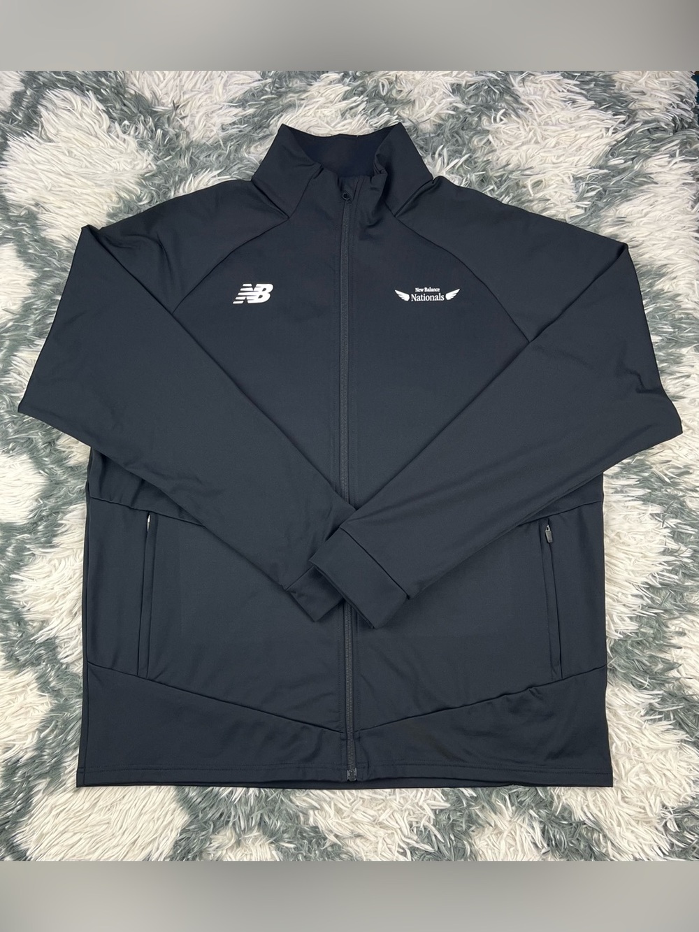 New Balance Men’s Black Long Sleeve Full Zip Athletic Jacket Size XL